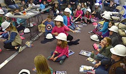 Girl Scouts in Construction