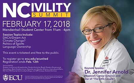 NCivility Summit: February 17, 2018. Mendenhall 11 a.m. - 4 p.m.