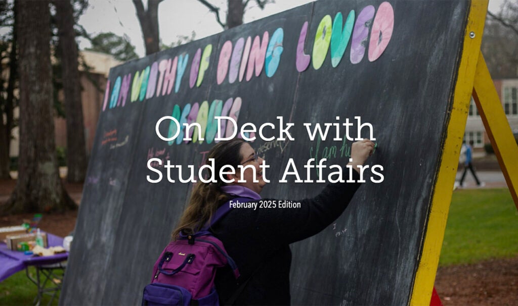 On Deck with Student Affairs - January 2025 Edition